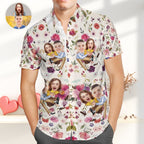 Custom Hawaiian Shirts With Face Custom Hawaiian Shirt Valentine's Day Gift