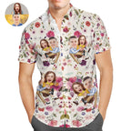 Custom Hawaiian Shirts With Face Custom Hawaiian Shirt Valentine's Day Gift