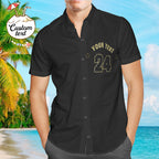 personalized name hawaiian shirt custom team number style gift for boyfriend