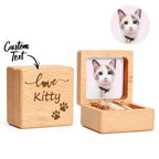 Personalized Pet Fur Wooden Keepsake Box Loss of Pet Memorial Gift for Pet Owner