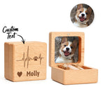 Personalized Pet Fur Wooden Keepsake Box Loss of Pet Memorial Gift for Pet Owner