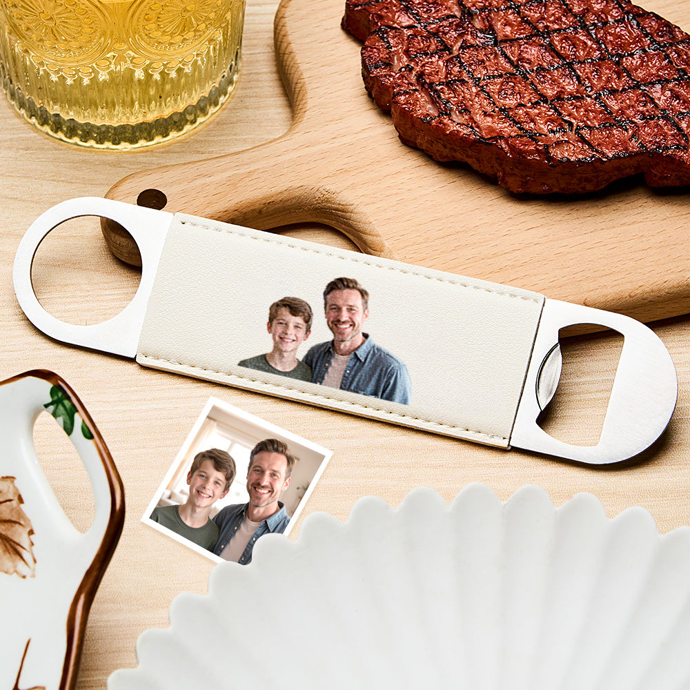Custom Photo Bottle Opener – Groomsmen Gift, Best Man Keepsake, Personalized Wedding Favor