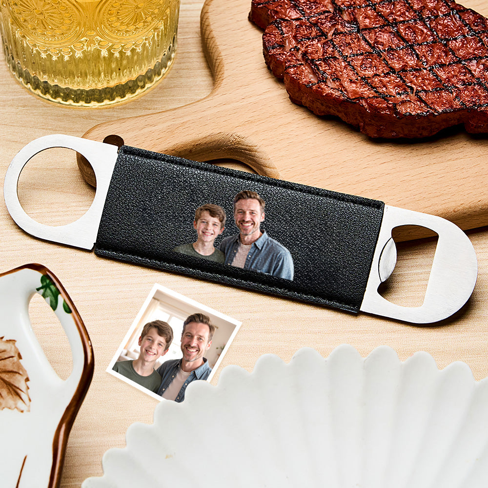 Custom Photo Bottle Opener – Groomsmen Gift, Best Man Keepsake, Personalized Wedding Favor