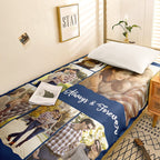 Custom Photo Collage Bedding Personalized Bedding Duvet Cover Single Bed Sheet Gifts