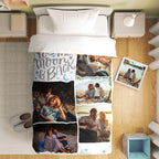 Custom Photo Collage Bedding Personalized Bedding Duvet Cover Single Bed Sheet Gifts