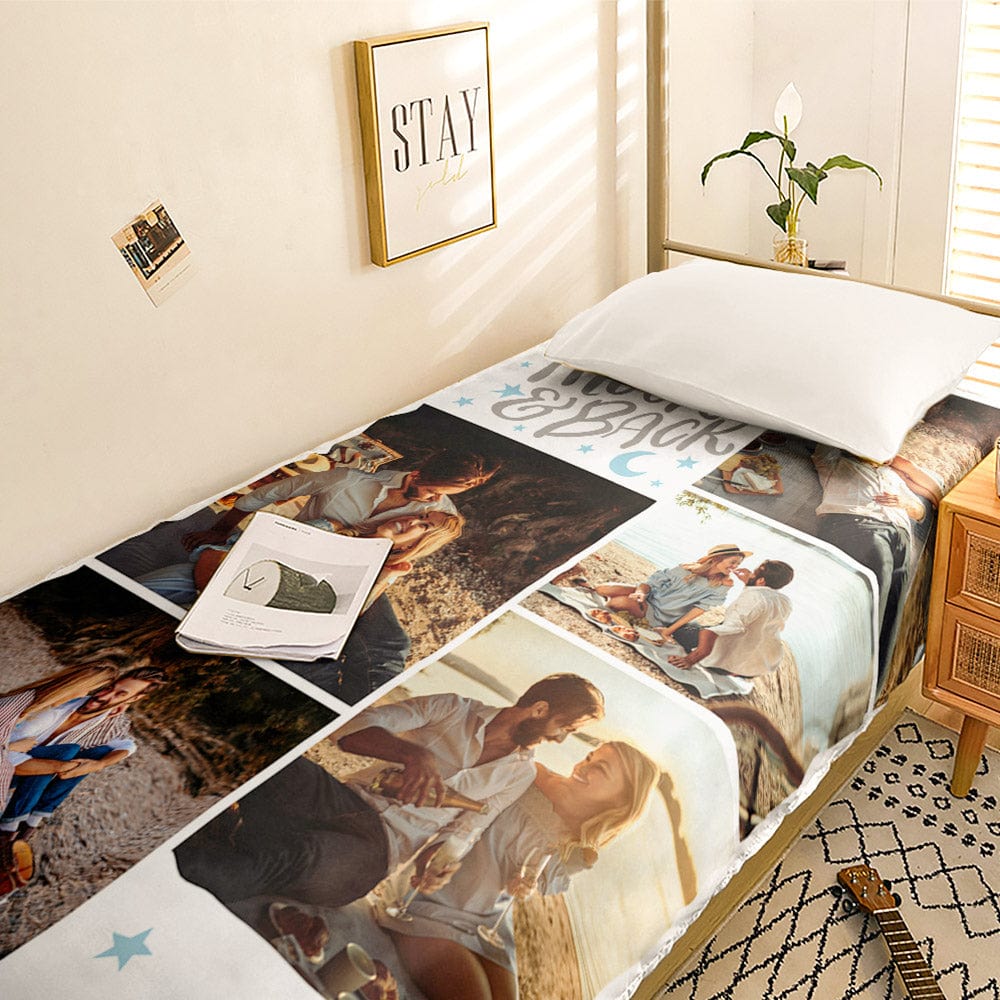 Custom Photo Collage Bedding Personalized Bedding Duvet Cover Single Bed Sheet Gifts