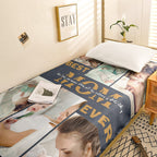 Custom Photo Collage Bedding Personalized Bedding Duvet Cover Single Bed Sheet Gifts