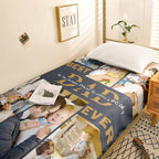 Custom Photo Collage Bedding Personalized Bedding Duvet Cover Single Bed Sheet Gifts