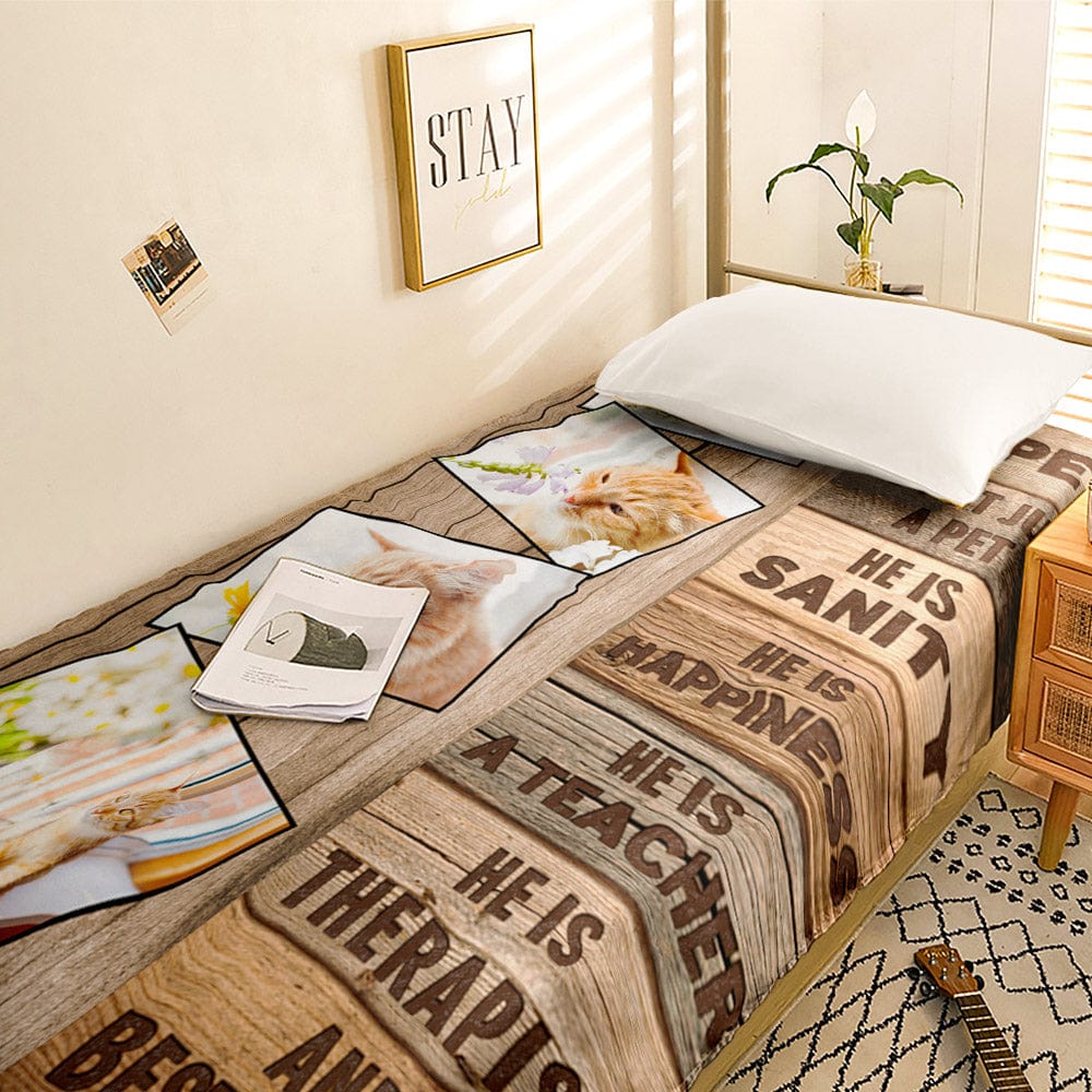 Custom Photo Collage Bedding Personalized Bedding Duvet Cover Single Bed Sheet Gifts