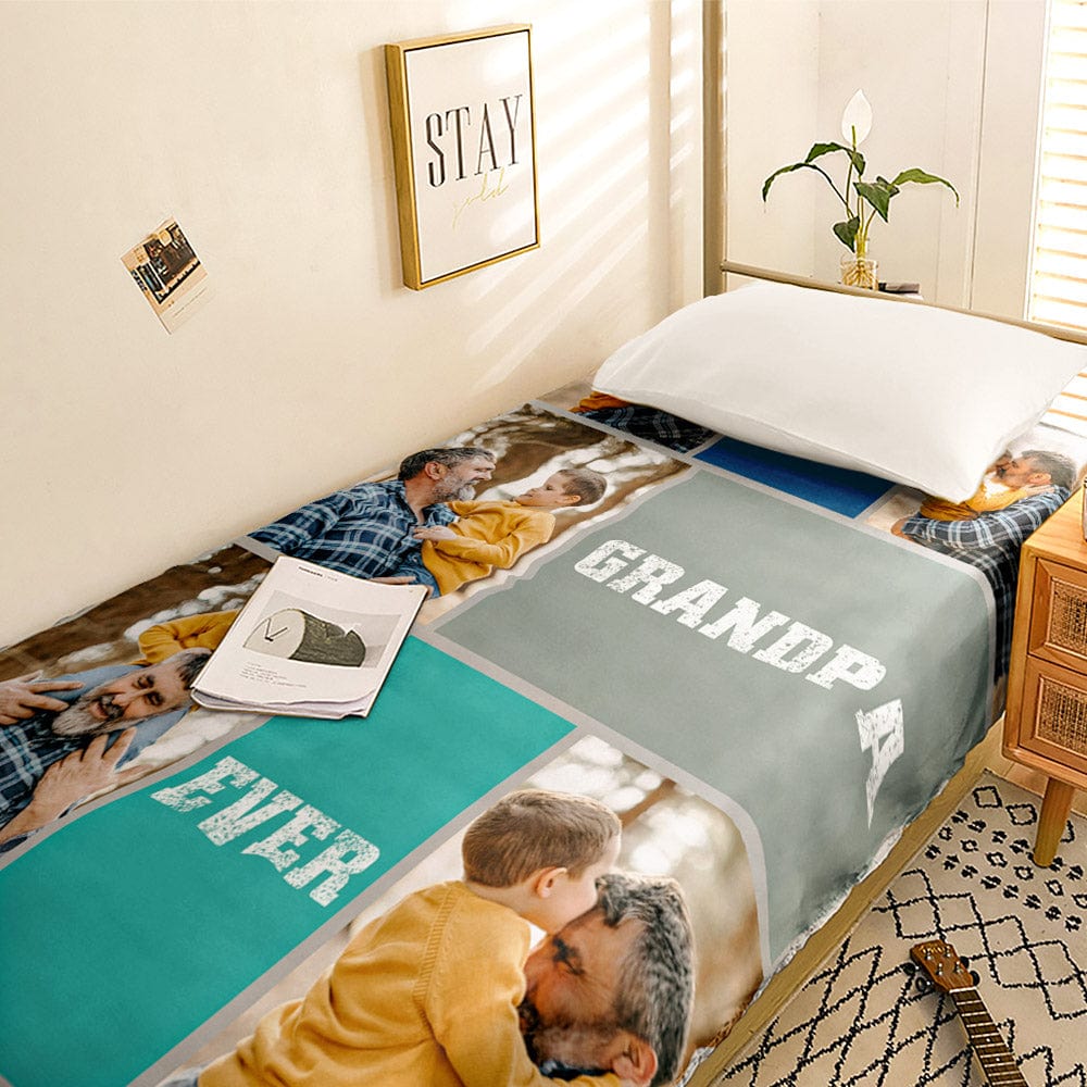 Custom Photo Collage Bedding Personalized Bedding Duvet Cover Single Bed Sheet Gifts