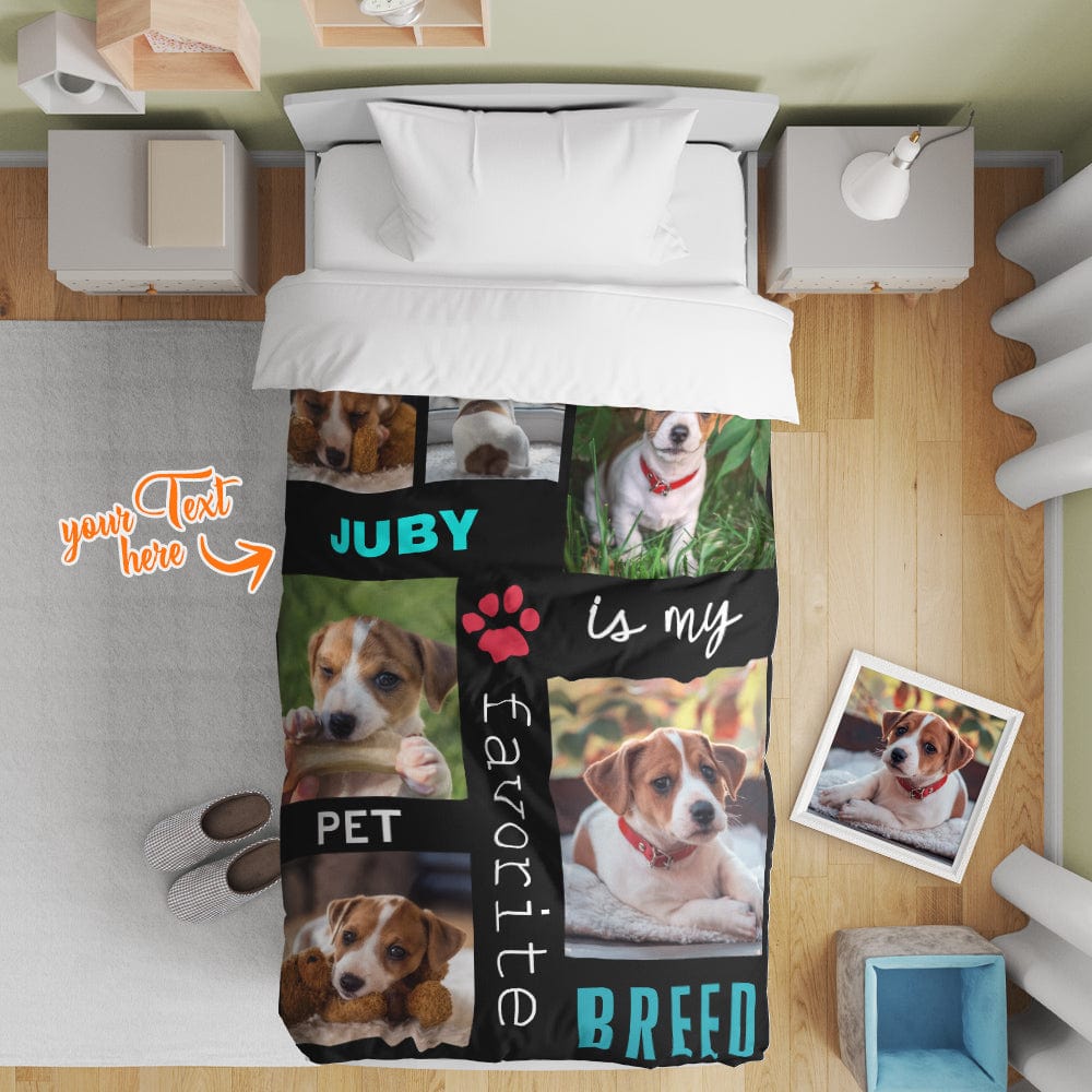 Personalized Photo Collage Bedding Custom Bedding Duvet Cover Single Bed Sheet Gifts