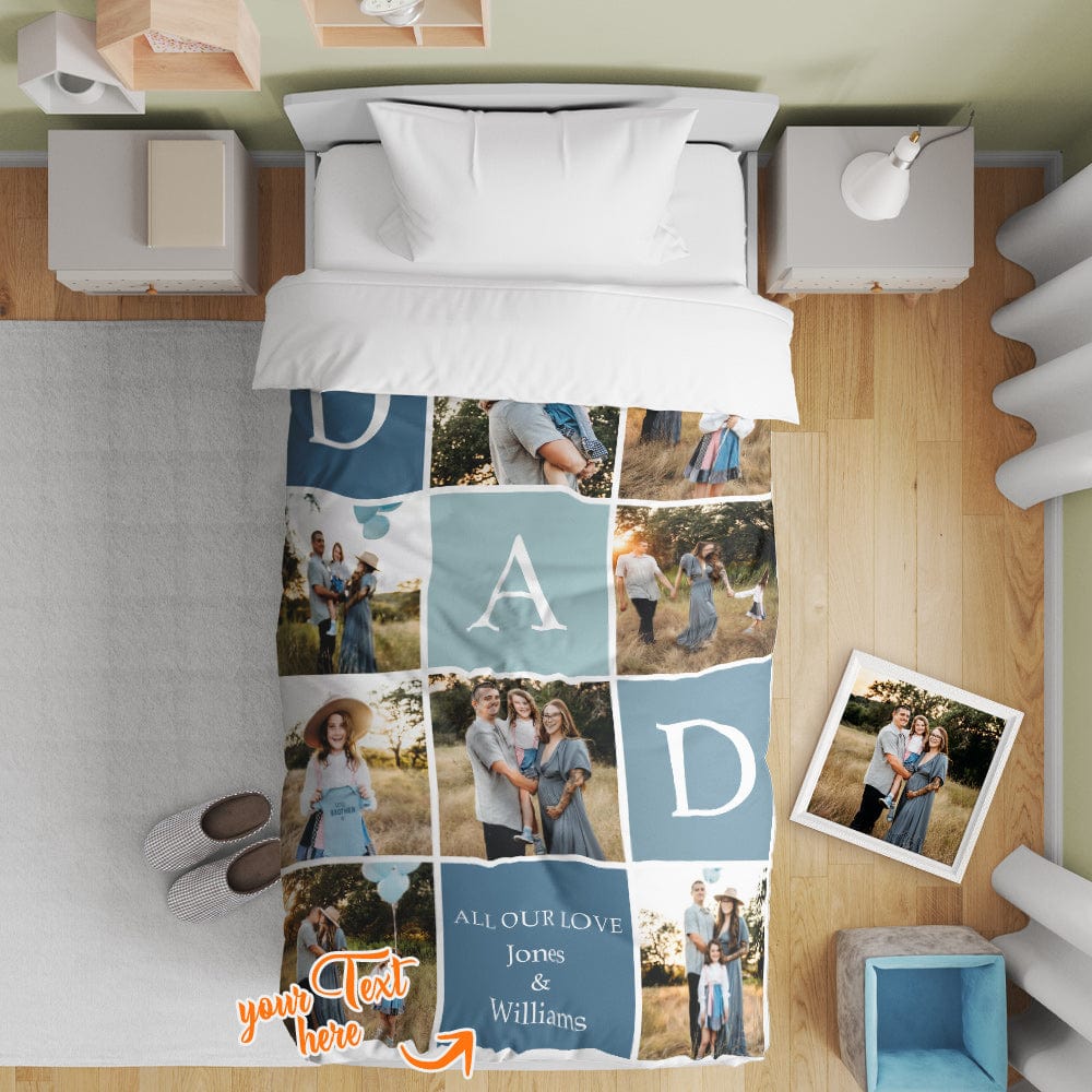 Personalized Photo Collage Bedding Custom Bedding Duvet Cover Single Bed Sheet Gifts