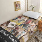 Personalized Photo Collage Bedding Custom Bedding Duvet Cover Single Bed Sheet Gifts