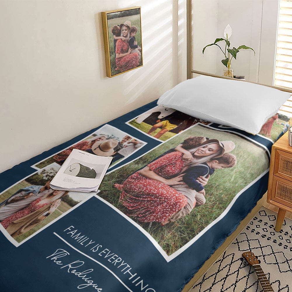 Personalized Photo Collage Bedding Custom Bedding Duvet Cover Single Bed Sheet Gifts