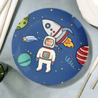 Universe Planet Plates Custom Face Astronaut Dinner Plates For Kids