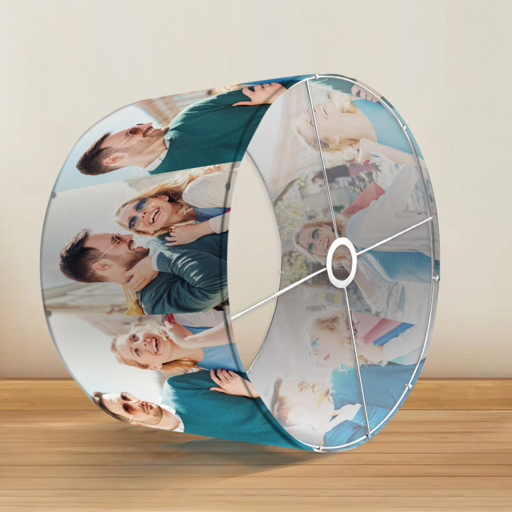 Custom Photo Drum Lampshade House Warming Gift Home Decor