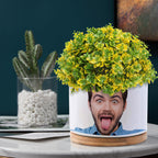 Custom Photo Flower Planter Pot Personalized Funny Ceramic Succulent Plant Pot