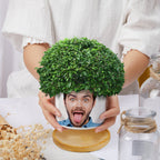 Custom Photo Flower Planter Pot Personalized Funny Ceramic Succulent Plant Pot