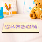 Custom Acrylic Name Puzzle Personalized Name Puzzle Montessori Toys for Baby Gift