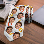 The Best Handy Man   Tool Design Necktie  Custom Gift for Husband  Personalized Photo  Face