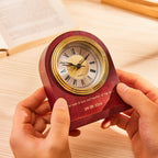 engraved vintage commemorate custom wooden engraved wall clock for living room decor