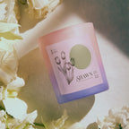 Personalized Hexagon Month Flower Scented Candle for Wedding Decor