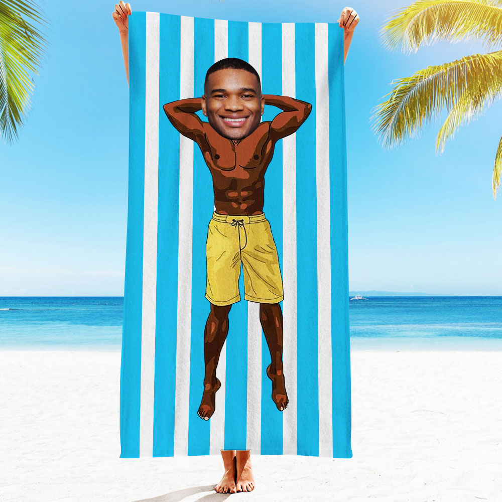 Engraved Photo Towel Gift for Girlfriend or Boyfriend Personalized Towel Personalized Gifts