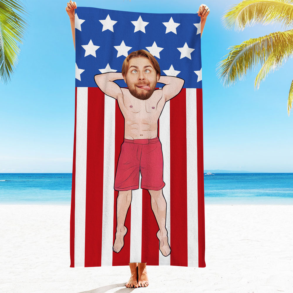 Engraved Photo Towel Gift for Girlfriend or Boyfriend Personalized Towel Personalized Gifts