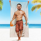 Engraved Photo Towel Gift for Girlfriend or Boyfriend Personalized Towel Personalized Gifts