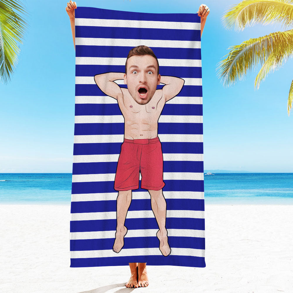 Engraved Photo Towel Gift for Girlfriend or Boyfriend Personalized Towel Personalized Gifts