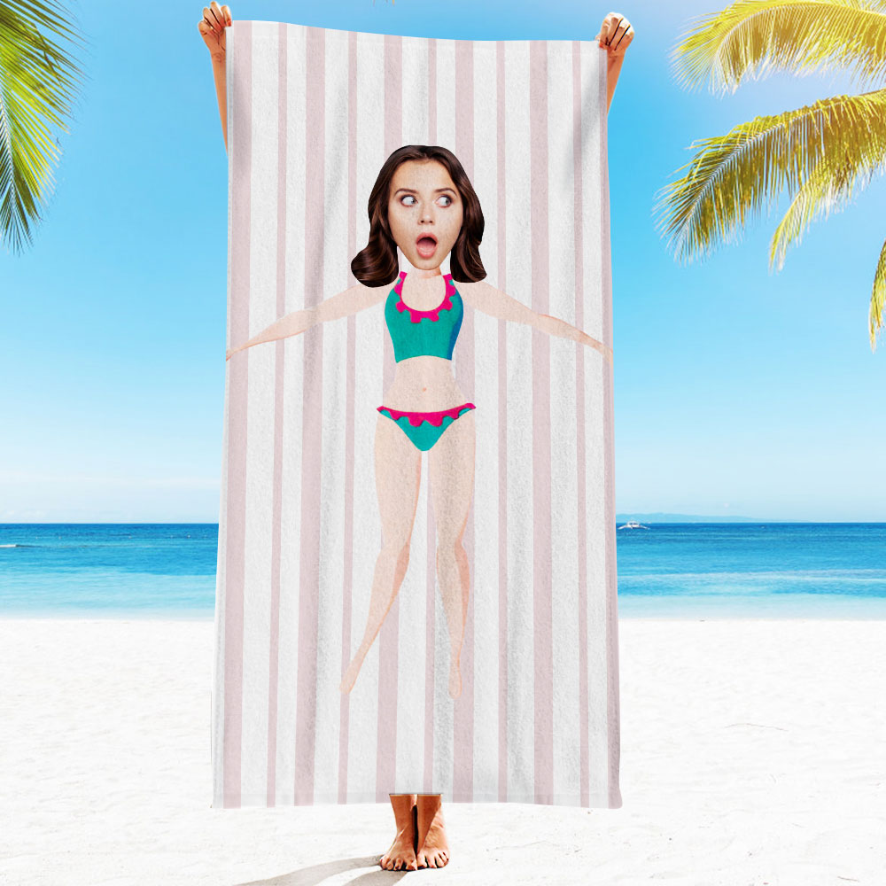 Engraved Photo Towel Gift for Girlfriend or Boyfriend Personalized Towel Personalized Gifts