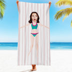 Engraved Photo Towel Gift for Girlfriend or Boyfriend Personalized Towel Personalized Gifts