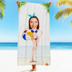 Engraved Photo Towel Gift for Girlfriend or Boyfriend Personalized Towel Personalized Gifts