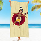 Engraved Photo Towel Gift for Girlfriend or Boyfriend Personalized Towel Personalized Gifts