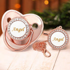 Name Baby Pacifier Clip Set