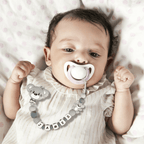 Custom Dummy Chain with Name Personalised Teddy Bear Pacifier Clip for Boys Girls