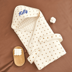 Personalized Baby Swaddle Receiving Blanket Children's Bath Towel Baby Blankets with Name Gift for Newborn Baby