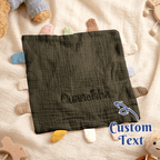 Personalized Soothe Towel Bibs Soft Sleeping Towel with Embroidered Name Gifts for Baby