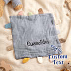 Personalized Soothe Towel Bibs Soft Sleeping Towel with Embroidered Name Gifts for Baby