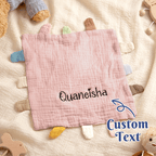 Personalized Soothe Towel Bibs Soft Sleeping Towel with Embroidered Name Gifts for Baby