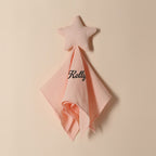 Personalized Soothe Towel Bibs Star Soft Sleeping Towel with Embroidered Name Gift for Baby