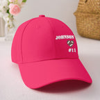 Personalized Football Team Caps Baseball Hats Game Day Gift Idea for Teammates and Sports Fans Back to School Gift