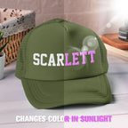 Custom Puff Print Trucker Hat Personalized Name Light-changing Foam Trucker Caps Back to School Gift