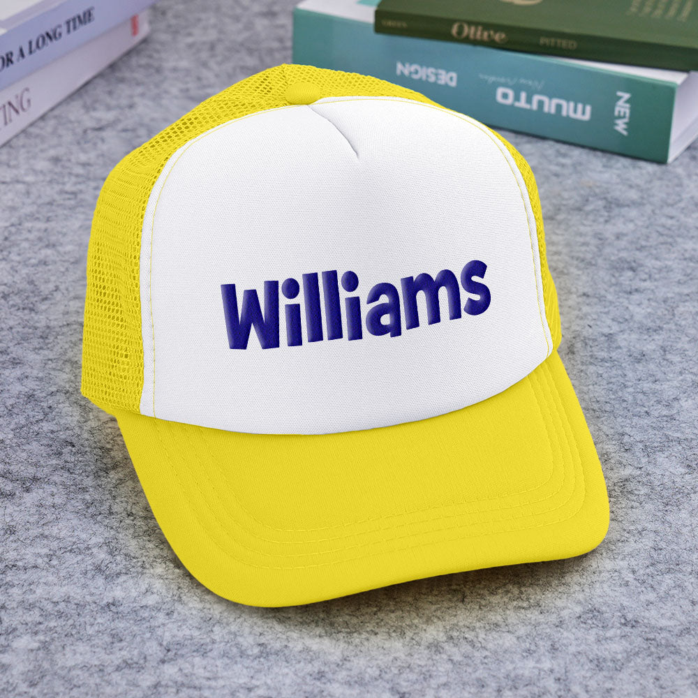 Custom Puff Print Trucker Hat Personalized Name Foam Trucker Caps for Adult Back to School Gift