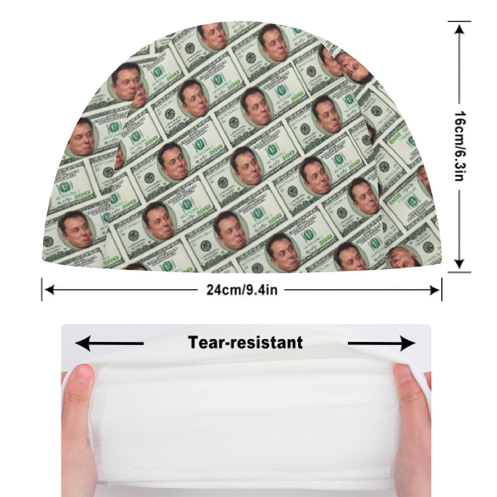 Custom Face Swimming Cap Personalized Money Swim Caps Swimming Hats for Men Women