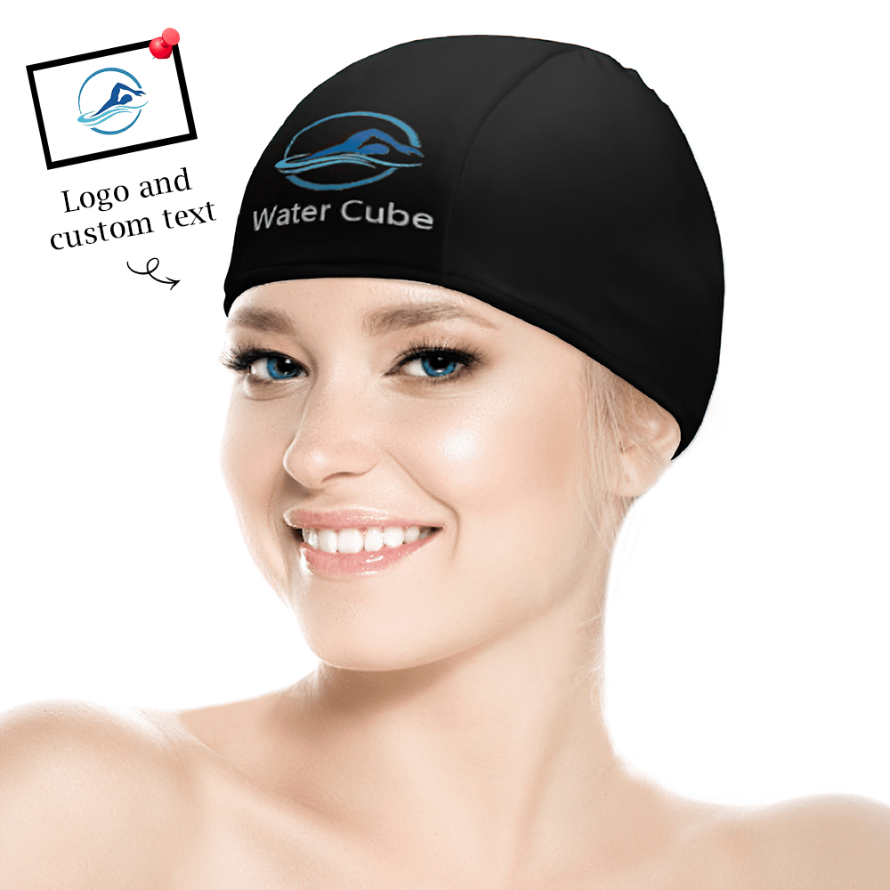 Custom Logo Swimming Cap Personalized Swim Caps Swimming Hats for Men Women