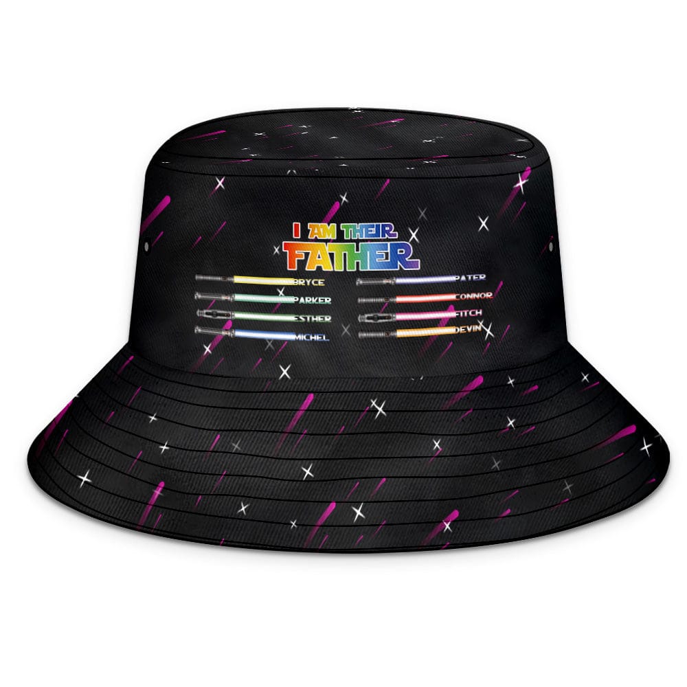 Custom Bucket Hat Light Saber I Am Their Father Bucket Hat Gifts for Father