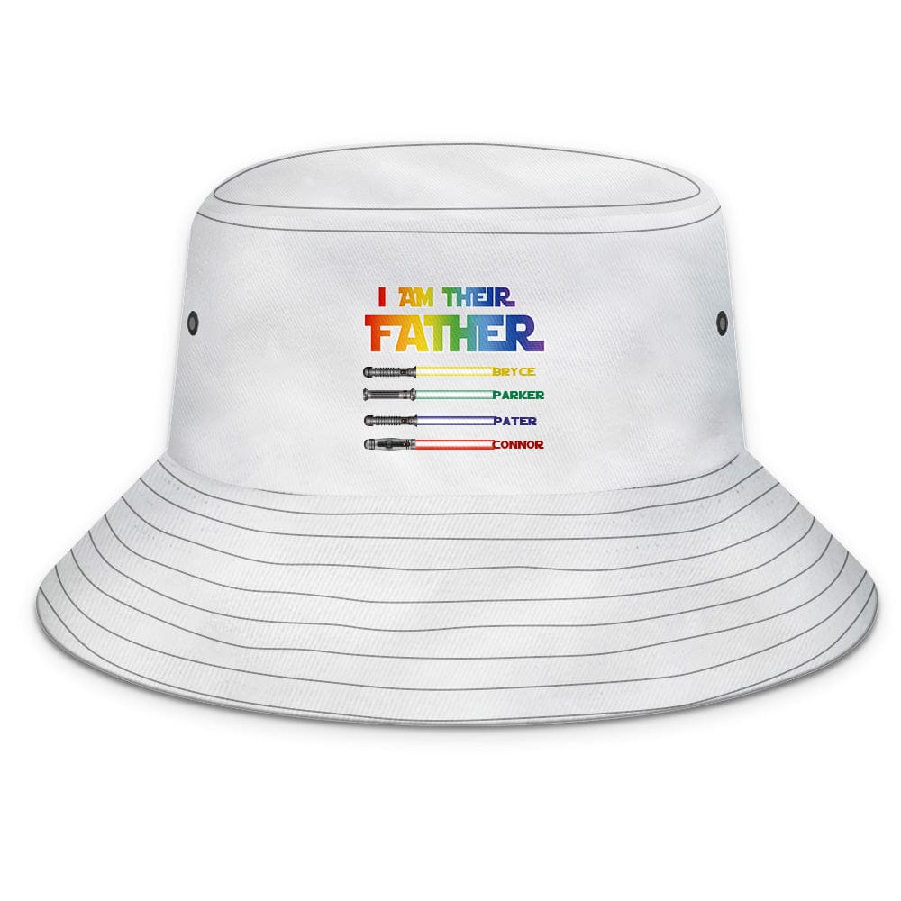 Custom Bucket Hat Light Saber I Am Their Father Bucket Hat Gifts for Father