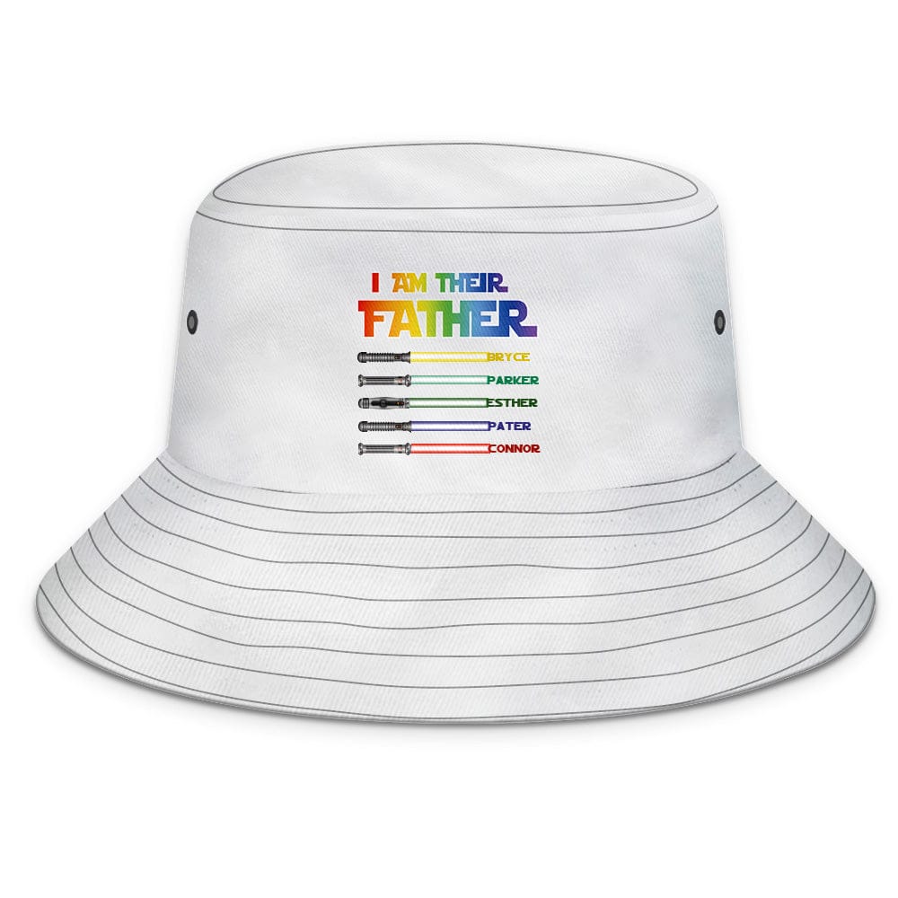 Custom Bucket Hat Light Saber I Am Their Father Bucket Hat Gifts for Father