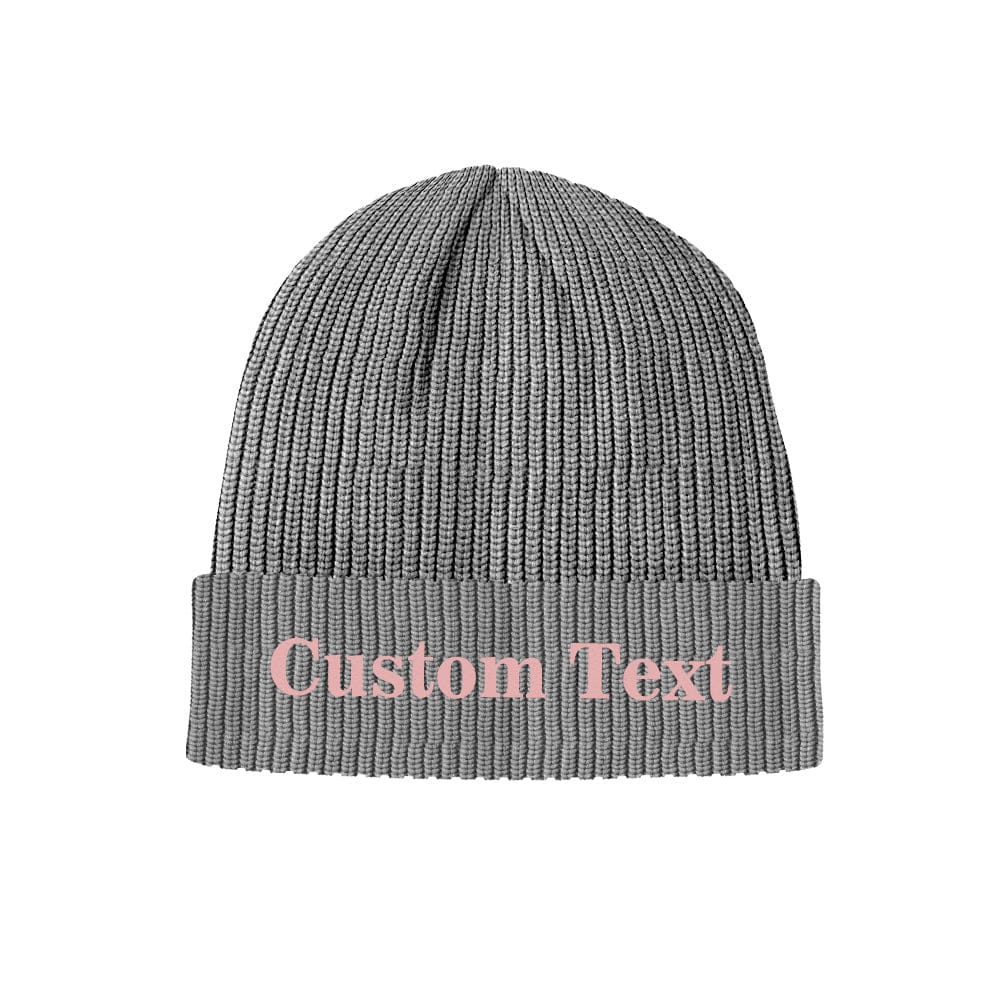 custom text knitted hat acrylic